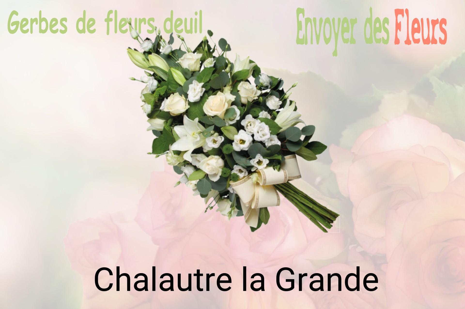 Gerbe de fleurs de deuil livrée à Chalautre-la-Grande